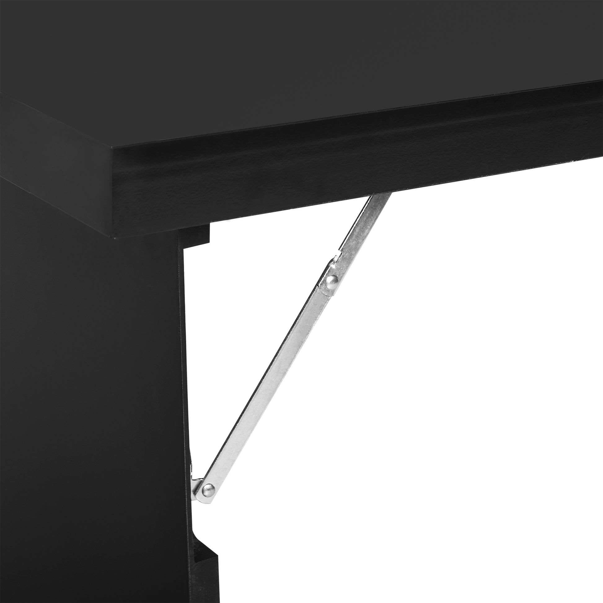 Wall Mounted Table Fold Out Convertible Desk Multi-Functional Standing Desk with Writing Floating Board for Students, Black Writing Desks   at Gallery Canada