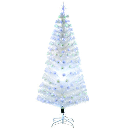 6FT Artificial Tree Multi-Colored Pre-Lit Home Christmas Decoration White Artificial Christmas Trees   at Gallery Canada