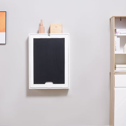 Wall Mounted Table Fold Out Convertible Desk Multi-Functional Standing Desk with Writing Floating Board for Students, White and Black Writing Desks   at Gallery Canada