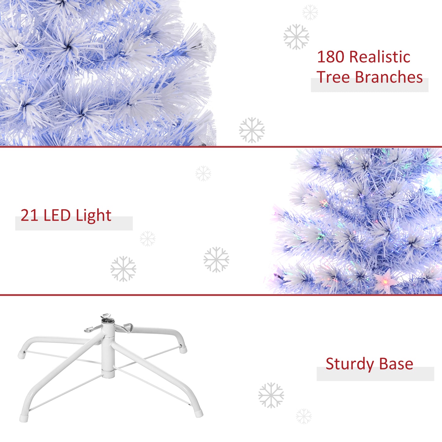 5ft Pre Lit Christmas Tree, LED Optical Fiber Christmas Tree Pre Lit Christmas Trees   at Gallery Canada