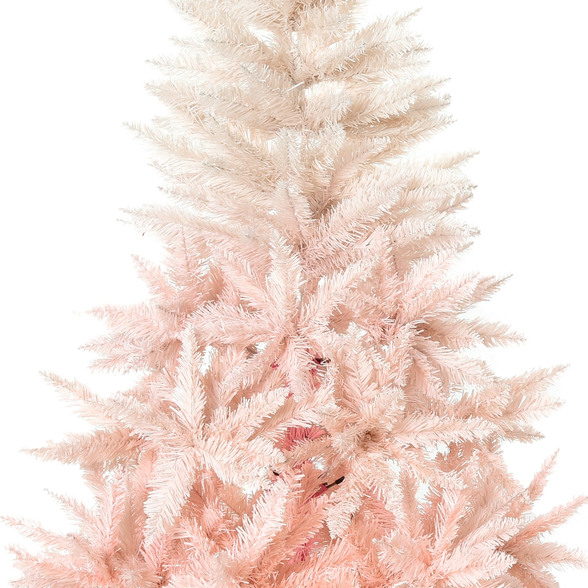 7ft Artificial Christmas Tree Home Decoration Automatic Open White and Pink Artificial Christmas Trees   at Gallery Canada